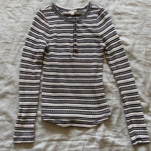 Lucky brand waffle knit henley